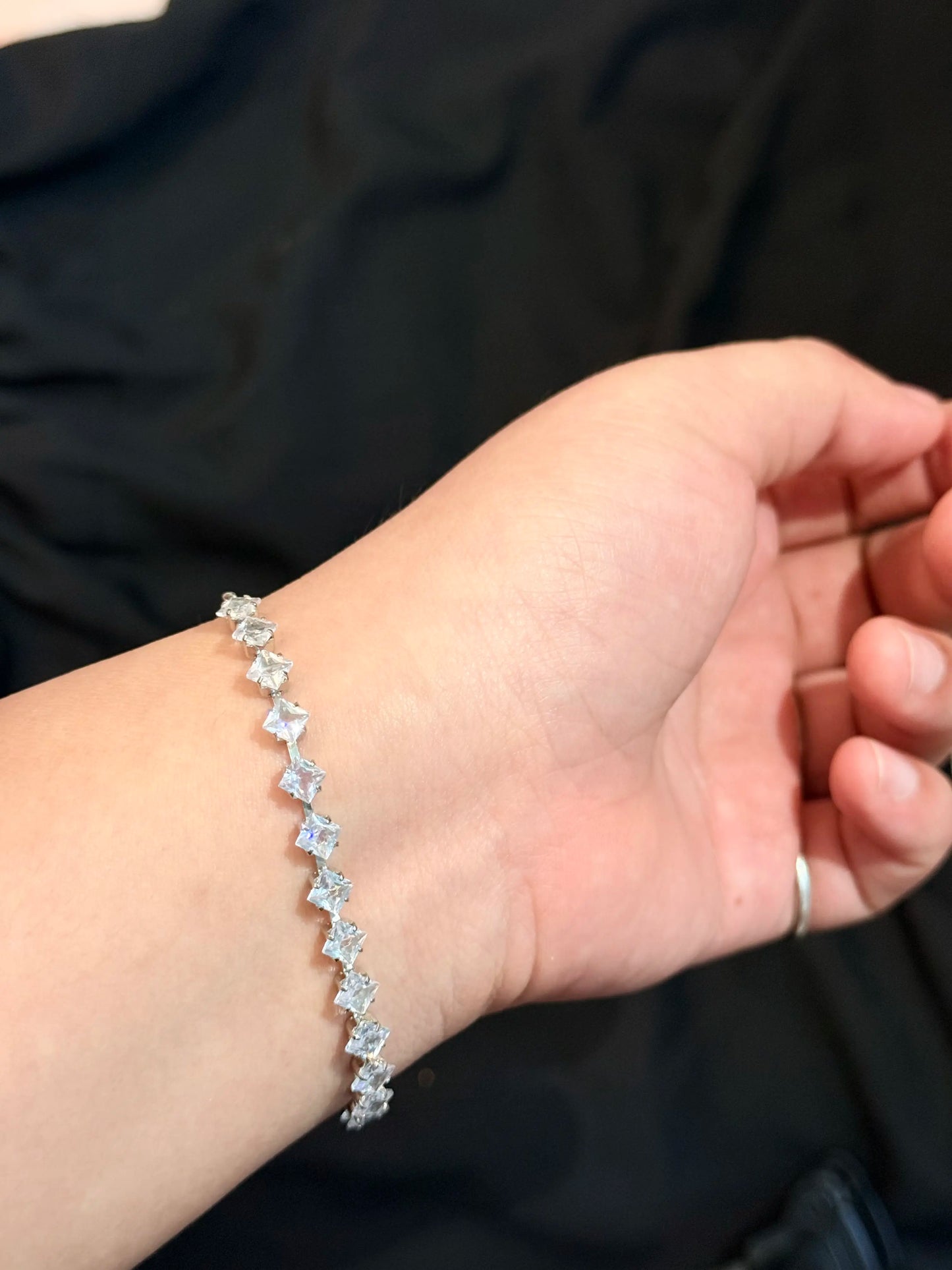 Sora Celestine Silver Tennis Bracelet