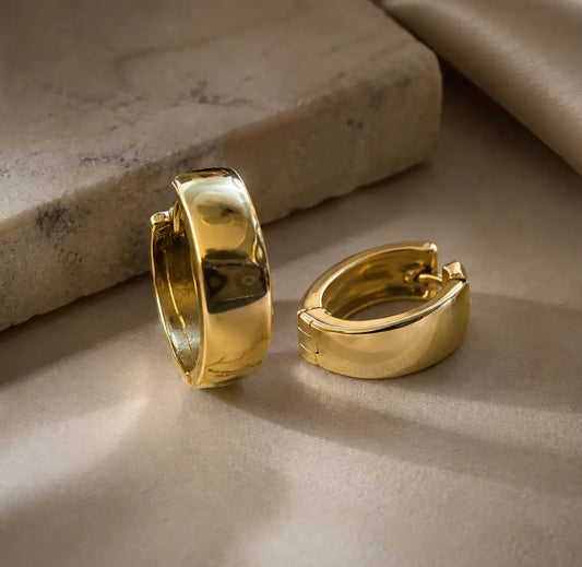 Aurelia Classic Gold Huggie Earrings