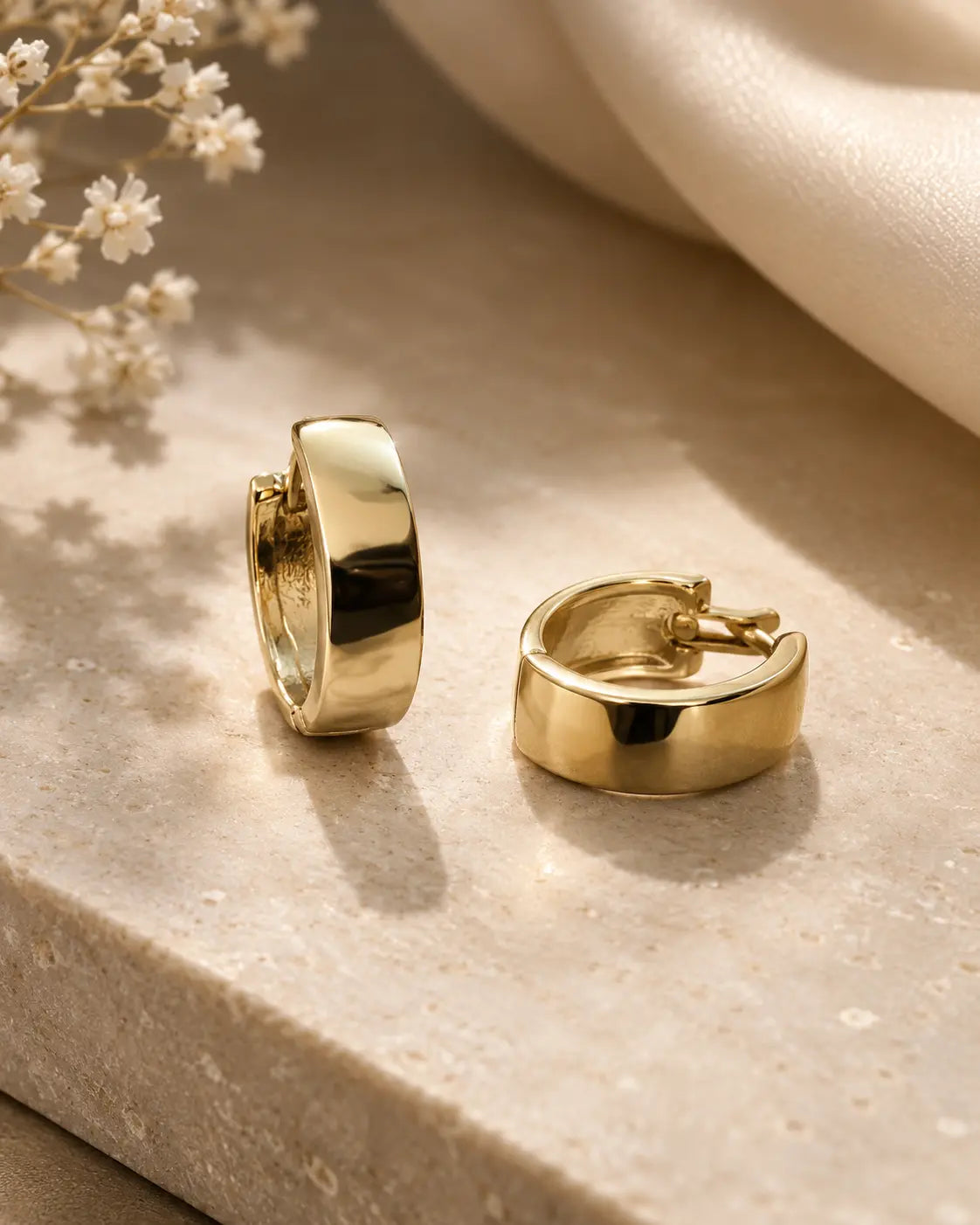 Aurelia Classic Gold Huggie Earrings