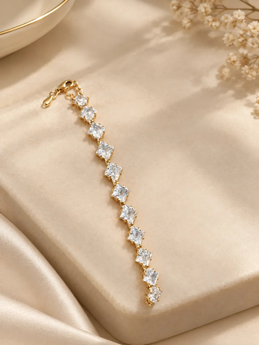 Sora Celestine Gold Tennis Bracelet