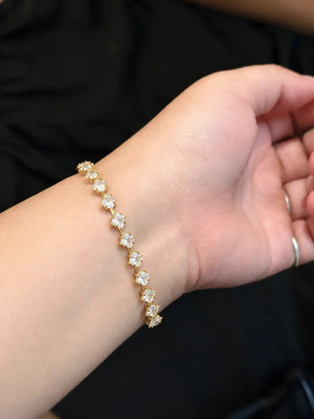Sora Celestine Gold Tennis Bracelet