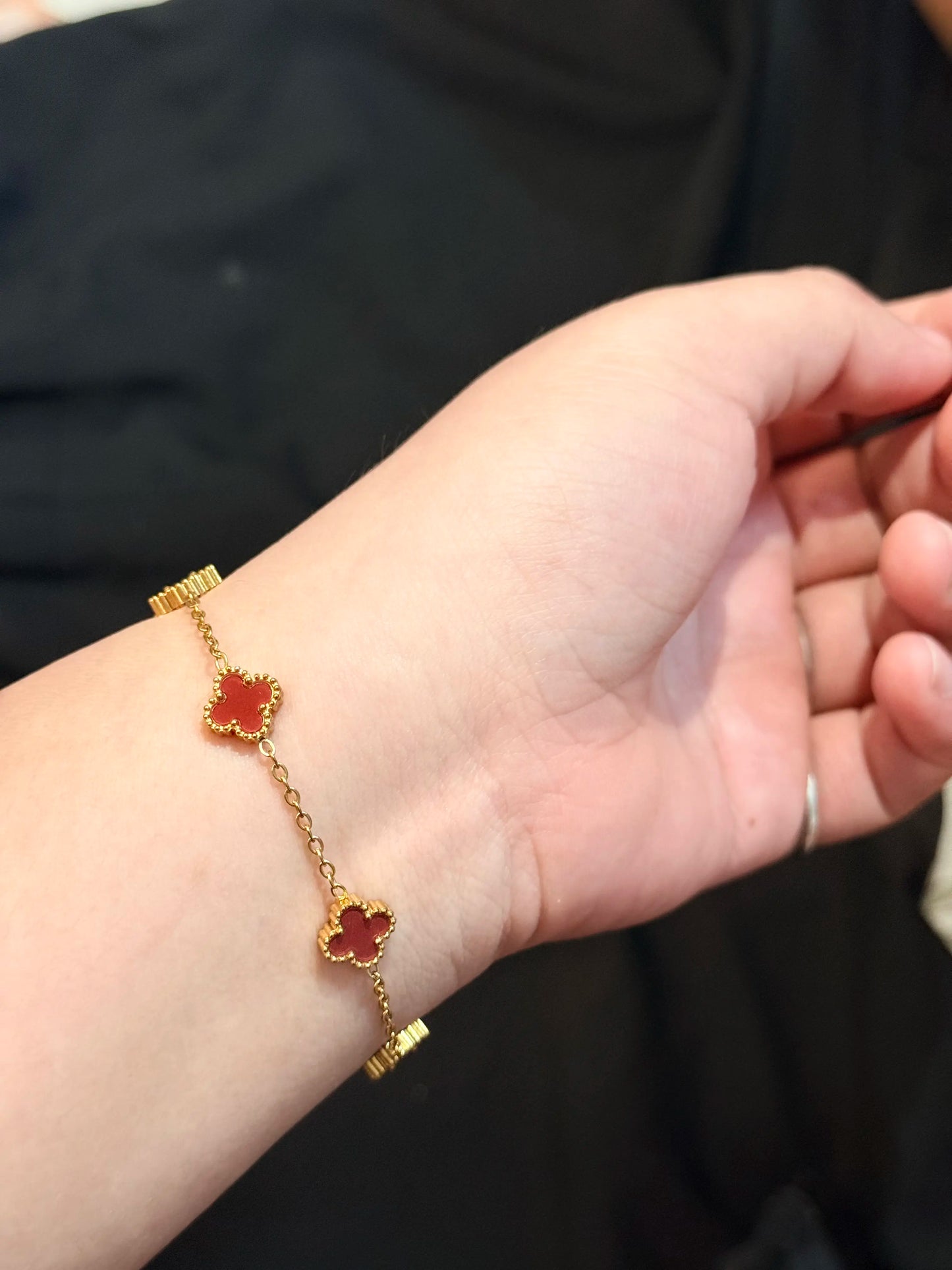 Sora Lavender Clover Bracelet