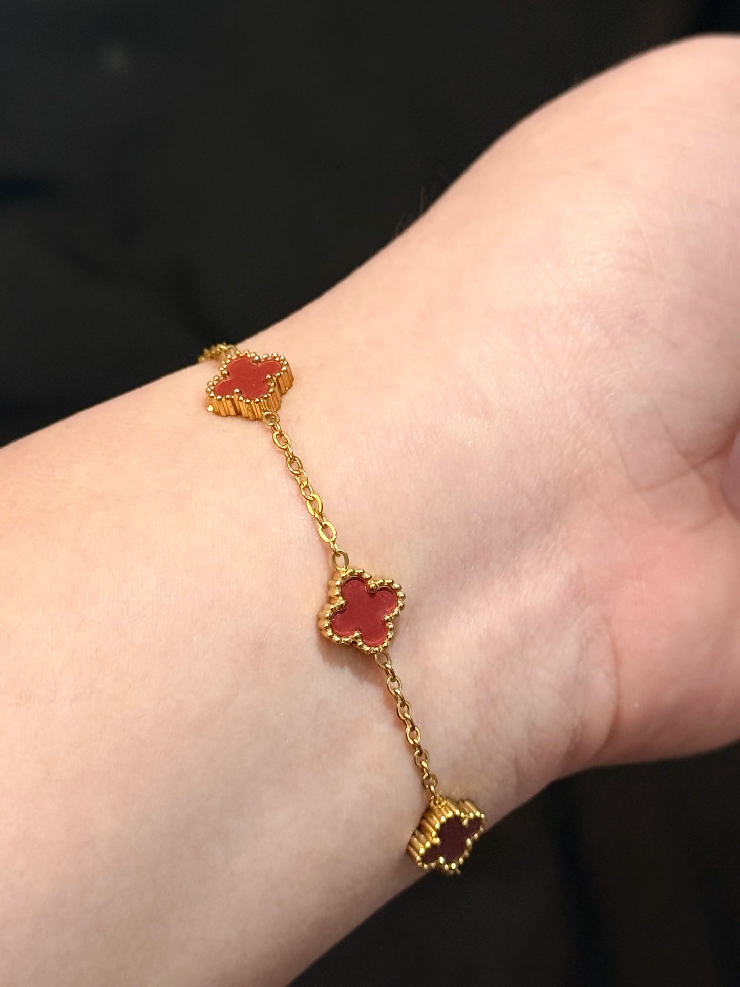 Sora Lavender Clover Bracelet