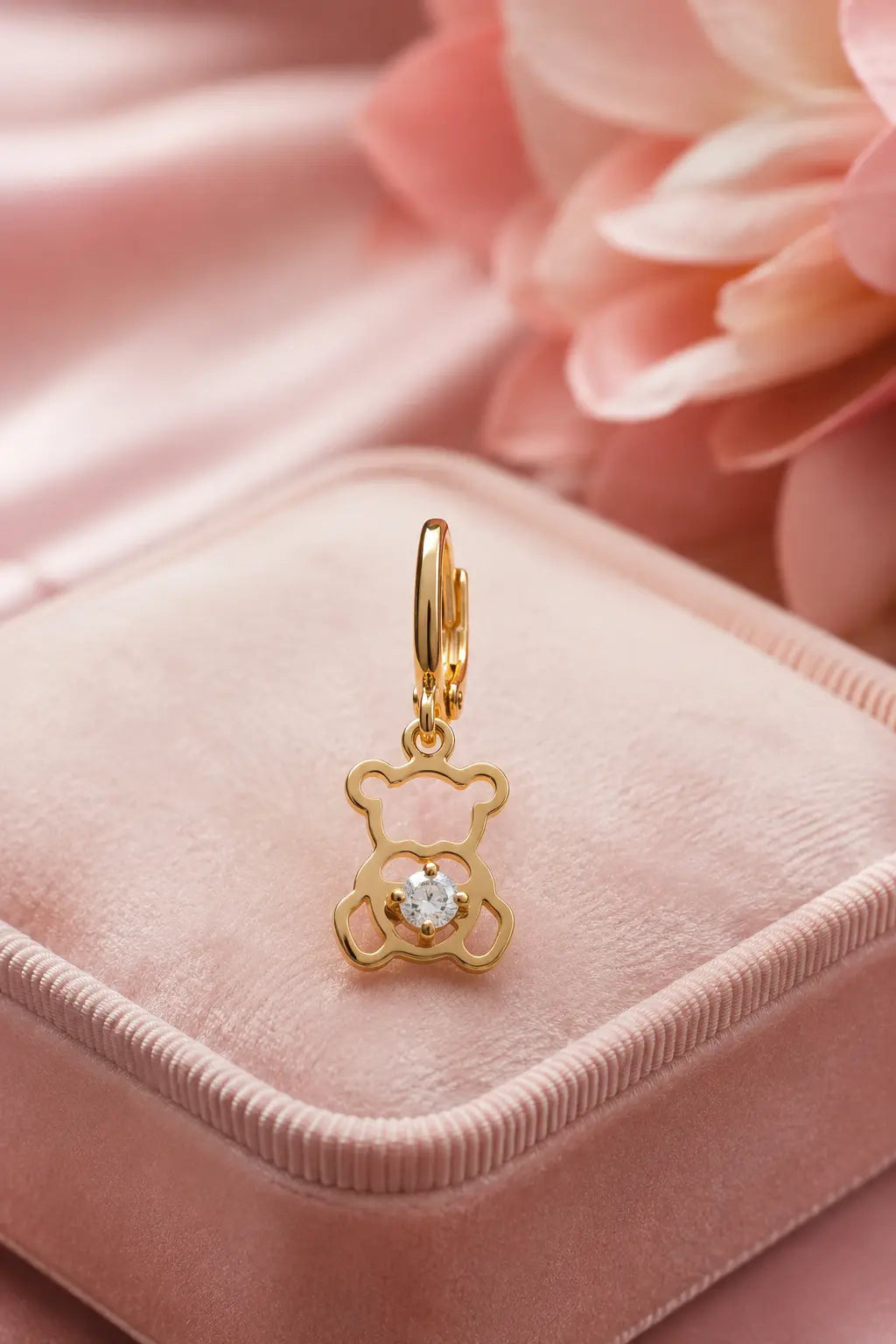 Teddy Love Crystal Drop Earrings