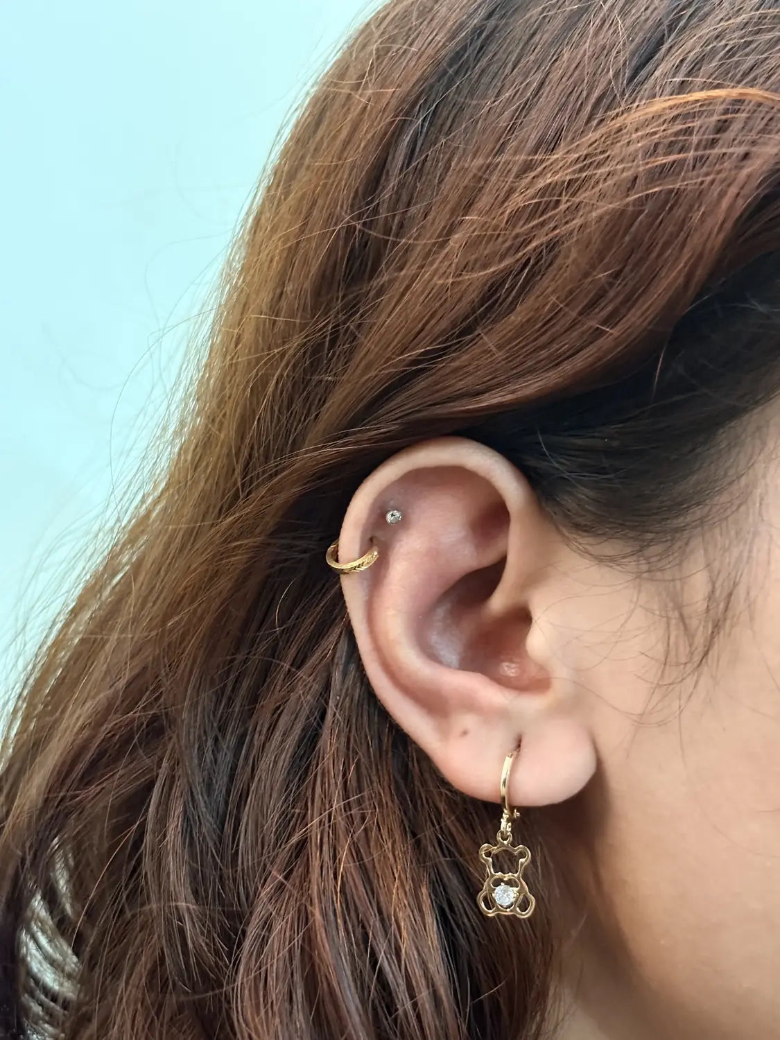 Teddy Love Crystal Drop Earrings